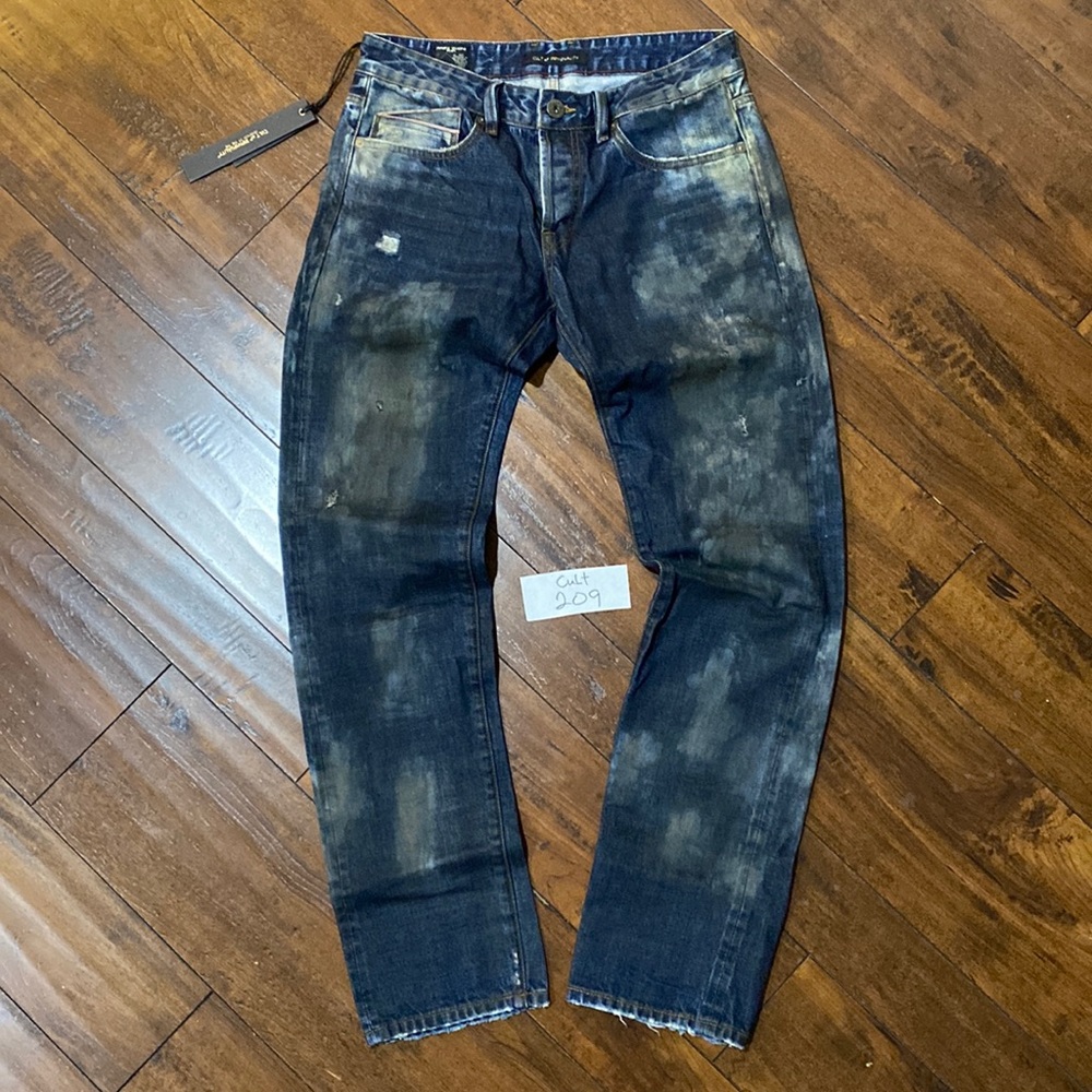NWT Cult of Individuality Sample Greaser Straight Selvedge Denim Jeans C209